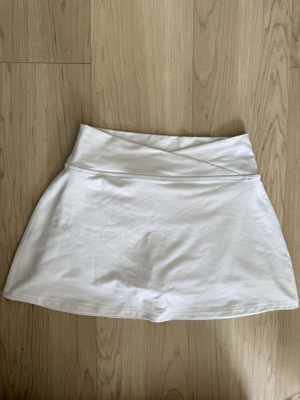 White Fox Active Game Point Crossover Skort White Size Small